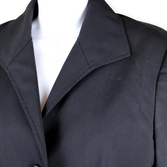Lafayette 148 NY Suit Jacket Blazer 8 Black Stretch Virgin Wool 10 - Picture 2 of 9